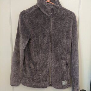 Free Country Zip Up Faux Fur Jacket Sz S Vintage EUC